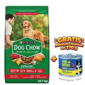 DOG CHOW ADULTOS RAZAS MEDIANAS Y GRANDES 22.7 Kg