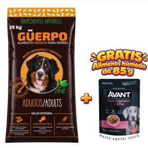 GUERPO ADULTOS RAZA MEDIANA Y GRANDE DE 25 Kg