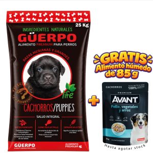 GUERPO CACHORROS RAZAS MEDIANAS Y GRANDES 25 Kg