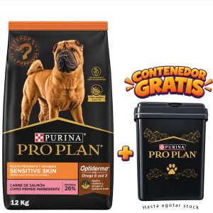 PROPLAN SENSITIVE SKIN RAZAS MEDIANAS Y GRANDES DE 12 Kg