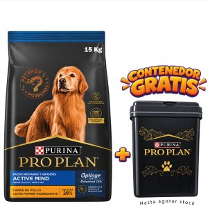 PROPLAN ACTIVE MIND RAZAS MEDIANAS Y GRANDES DE 15 Kg