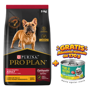 PROPLAN ADULTOS RAZAS PEQUEÑAS Y MINIATURAS 3 Kg