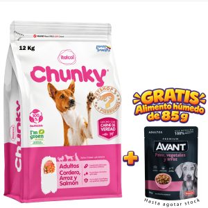 CHUNKY ADULTOS DE CORDERO Y SALMÓN DE 12 KG