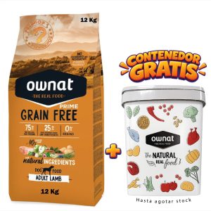 OWNAT GRAIN FREE PERROS ADULTOS DE CORDERO 12 KG