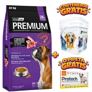 VITALCAN PREMIUM DE CORDERO 15 KG